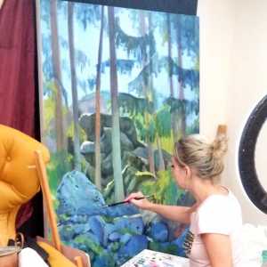 Art Lessons Toronto: How to Paint Trees as Masses Instead of Individual Leaves 